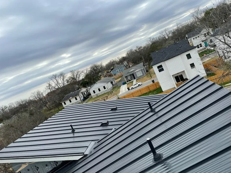 Standing seam metal roof panels with vents for Skylight Repair in Rayne